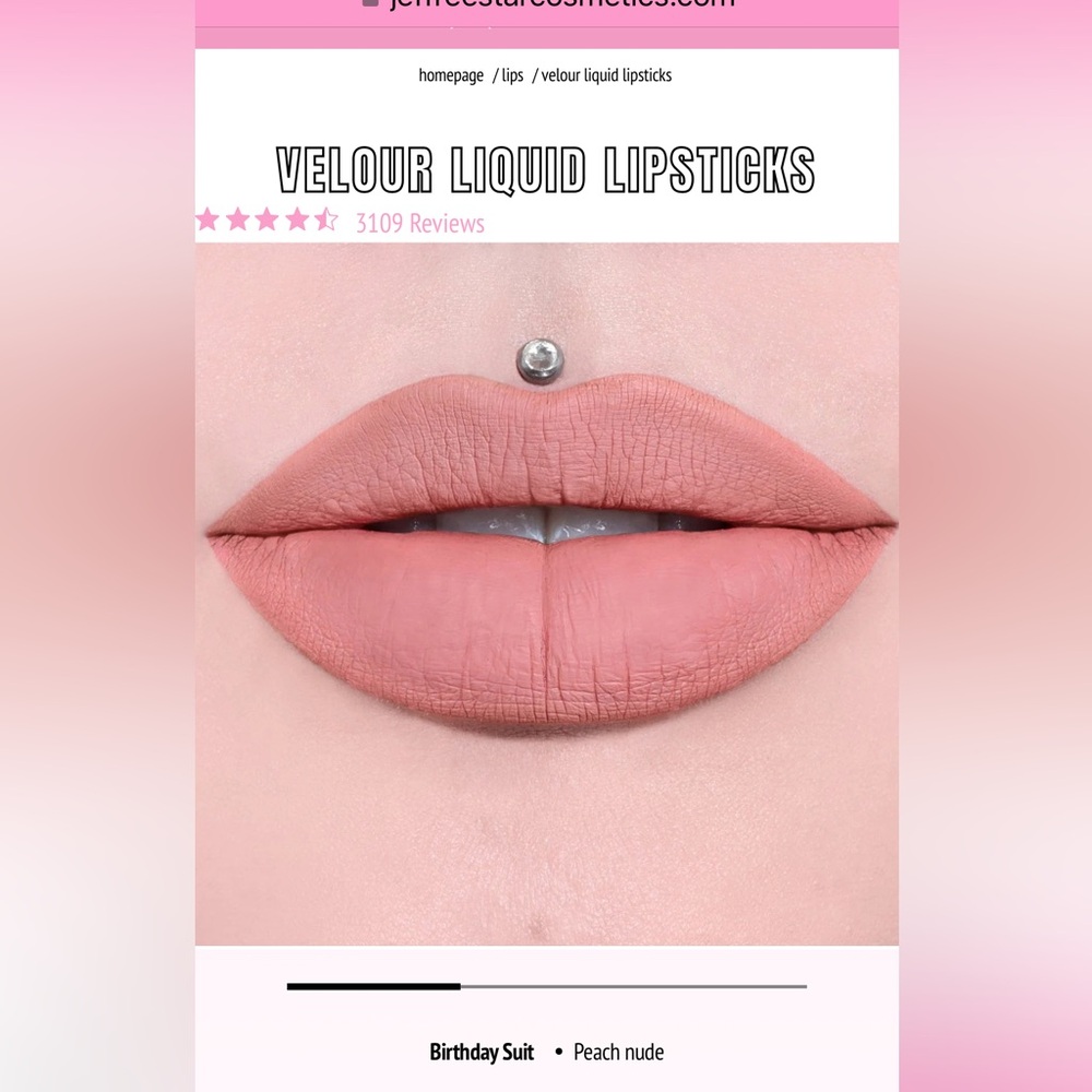 Jeffree Star Velour Liquid Lipstick - name of the shade is: Birthday Suit
